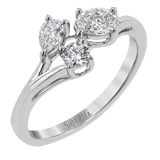 Right Hand Ring in 18k Gold with Diamonds
