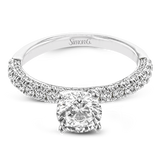 Engagement Ring in 18k Gold with Diamonds