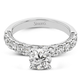 Engagement Ring in 18k Gold with Diamonds