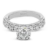 Engagement Ring in 18k Gold with Diamonds