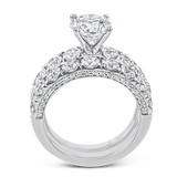 Engagement Ring in 18k Gold with Diamonds