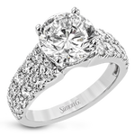 Engagement Ring in 18k Gold with Diamonds