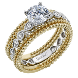 Wedding Set in 18k Gold with Diamonds
