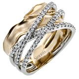 Right Hand Ring in 18k Gold with Diamonds