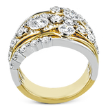 Right Hand Ring in 18k Gold with Diamonds