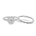Wedding Set in 18k Gold with Diamonds
