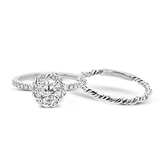 Wedding Set in 18k Gold with Diamonds
