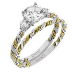 Wedding Set in 18k Gold with Diamonds