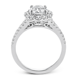 Engagement Ring in 18k Gold with Diamonds