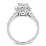 Engagement Ring in 18k Gold with Diamonds