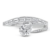 Engagement Ring in 18k Gold with Diamonds