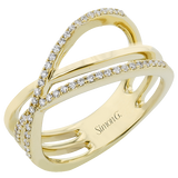 Right Hand Ring in 18k Gold with Diamonds