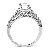 Engagement Ring in 18k Gold with Diamonds