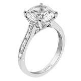 Engagement Ring in 18k Gold with Diamonds