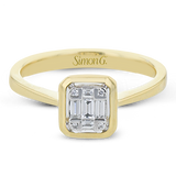 Right Hand Ring in 18k Gold with Diamonds