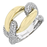 Right Hand Ring in 18k Gold with Diamonds