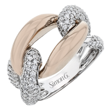 Right Hand Ring in 18k Gold with Diamonds