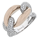 Right Hand Ring in 18k Gold with Diamonds