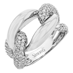Right Hand Ring in 18k Gold with Diamonds