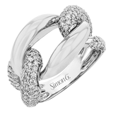 Right Hand Ring in 18k Gold with Diamonds
