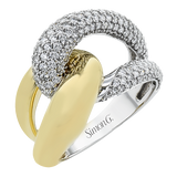Right Hand Ring in 18k Gold with Diamonds