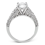 Engagement Ring in 18k Gold with Diamonds