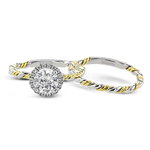 Wedding Set in 18k Gold with Diamonds