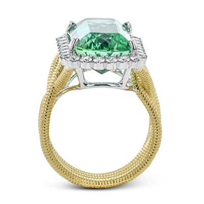Color Ring in 18k Gold with Diamonds