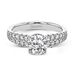 Engagement Ring in 18k Gold with Diamonds