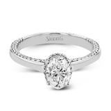 Engagement Ring in 18k Gold with Diamonds