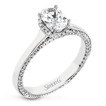 Engagement Ring in 18k Gold with Diamonds