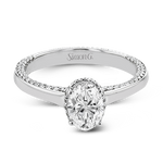 Engagement Ring in 18k Gold with Diamonds