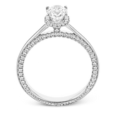 Engagement Ring in 18k Gold with Diamonds