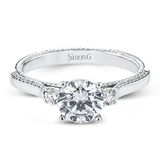 Engagement Ring in 18k Gold with Diamonds