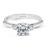 Engagement Ring in 18k Gold with Diamonds