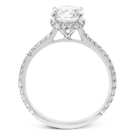 Engagement Ring in 18k Gold with Diamonds