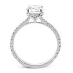 Engagement Ring in 18k Gold with Diamonds