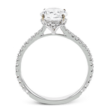 Engagement Ring in 18k Gold with Diamonds