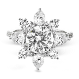 Engagement Ring in 18k Gold with Diamonds