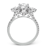 Engagement Ring in 18k Gold with Diamonds