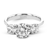 Engagement Ring in 18k Gold with Diamonds