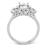Engagement Ring in 18k Gold with Diamonds
