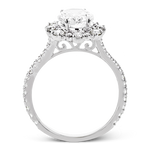 Engagement Ring in 18k Gold with Diamonds