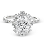 Engagement Ring in 18k Gold with Diamonds