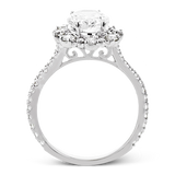 Engagement Ring in 18k Gold with Diamonds