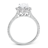 Engagement Ring in 18k Gold with Diamonds