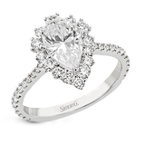 Engagement Ring in 18k Gold with Diamonds