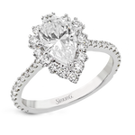 Engagement Ring in 18k Gold with Diamonds