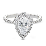 Engagement Ring in 18k Gold with Diamonds