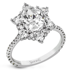 Engagement Ring in 18k Gold with Diamonds